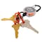 Key-Bak Sidekick, Clear, Orange 24in Cord Made with DuPont Kevlar, Carabiner, 2 Microlock Key Holder POLY 0KB2-0D244 - alternate 2